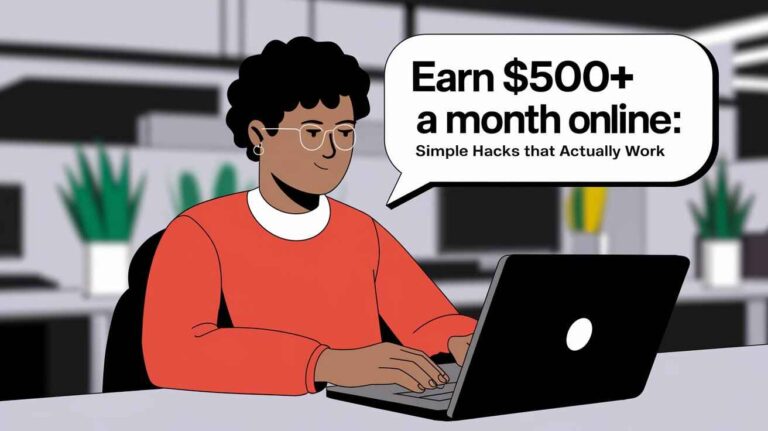 Earn $500+ a Month Online: Simple Hacks That Actually Work